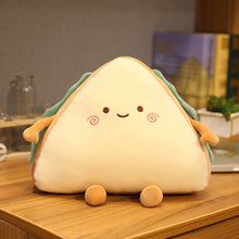 Load image into Gallery viewer, cute smiley sandwich plush toy perfect cushion for your sofa