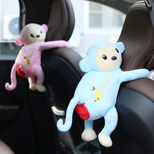 Load image into Gallery viewer, Red Ass Monkey Toy Hand Tissue Box Holder Sexy Long Arms Gibbon Pink Brown Monkeys Car Home Decor Plushie Kids Gift 43cm