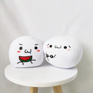 cute cheeky dumpling plush with watermelon and cute cheeky dumpling plush with sunglasses