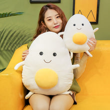 Load image into Gallery viewer, girl holding big egg plushie and small cute egg plushie