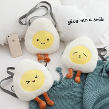 Load image into Gallery viewer, This cute egg plushie is poaching the best yolks of all!