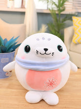 Load image into Gallery viewer, Seal Pillows Shaped Throw Kids Cute Cartoon Soft 3D Plush Sea World Animal Baby Sea Lion Plush Stuffed Sleeping Pillow Doll Toy