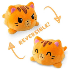 Load image into Gallery viewer, Irresistibly cute reversible cat plushie brings joy and emotions to the room! Perfect gift for secret santa, gifts under £10
