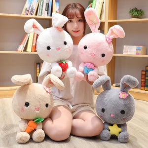 A family of cute rabbit plushie totally melts my heart! Get them to make your room feel more lovely.