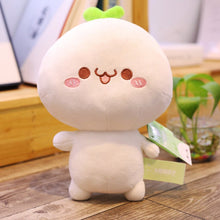 Load image into Gallery viewer, cute dumpling plushie waving hands and smiling