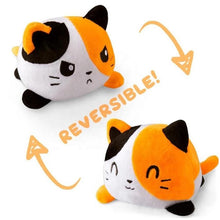 Load image into Gallery viewer, Irresistibly cute reversible cat plushie brings joy and emotions to the room! Perfect gift for secret santa, gifts under £10