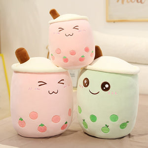 cute fruitty bubble tea plushie comes in different colour and sizes perfect gift for your boba loving partner