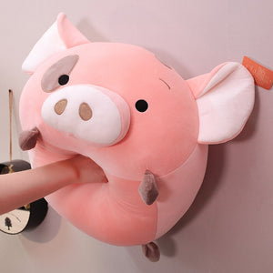 Is this how you treat your pig plushie when you are down or angry?
