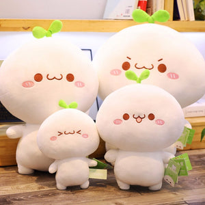cute dumpling plushie with different sizes and facial expression