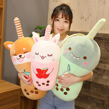 Load image into Gallery viewer, Cute bubble tea plushie transformed into animals!