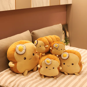 Cute toast plushie with sunny side up to start the day!