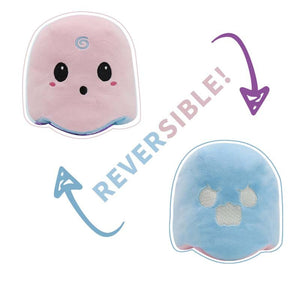 cute light pink reversible ghost soft toy is your best companion