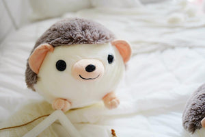smiley cute little hedgehog stuffed animal perfect cuddle toy for kids