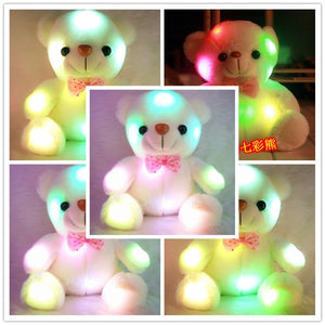 Cute luminating teddy bear plushie is the perfect gift for your kids or friends!