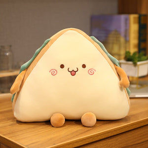 cute happy sandwich plushie