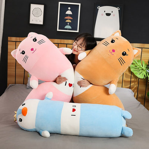 We have variety of colours and animals of this cute cartoon plushie for you to choose.
