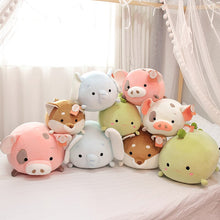 Load image into Gallery viewer, How lovely it is to have a collection of cute animal plushies on your bed ◡̈