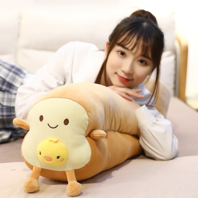 20~100cm French Bread Plush Pillow Stuffed Printing Images Food Plushie  Peluche Party Prop Decor Sleeping Companion Man Gift