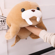 Load image into Gallery viewer, Look how soft and squishy these walrus plushies are!