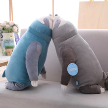 Load image into Gallery viewer, cute grey sloth plushie kissing cute blue sloth plushie