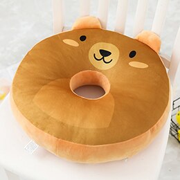 Donut Animals Pillows Stuffed Round Food Plush Pillow Seat Cushion Decor Rabbit Pig Bear Penguin Chick Panda Dog Koala
