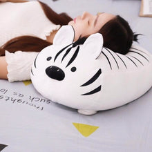 Load image into Gallery viewer, white tiger plushie great to be a cute pillow or head rest for sofa
