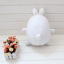 Load image into Gallery viewer, back view of cute molang rabbit round plushie with cute little rabbit ears too