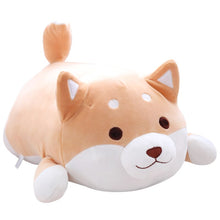 Load image into Gallery viewer, fat squishy brown open eyes shiba inu plushie
