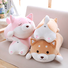 Load image into Gallery viewer, pink and brown squishy fat shiba inu plushies