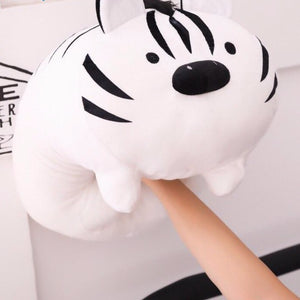 white tiger plush toy punchy, squishy and cute for you to take home