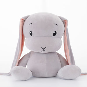cute grey bunny plush toy