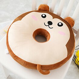 Donut Animals Pillows Stuffed Round Food Plush Pillow Seat Cushion Decor Rabbit Pig Bear Penguin Chick Panda Dog Koala