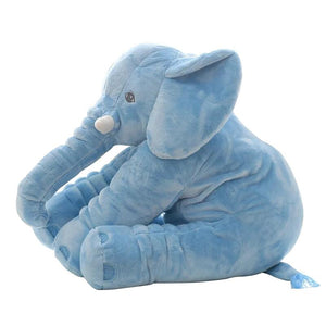 cute elephant plush in blue