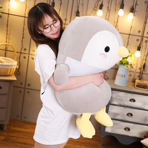 This cute grey penguin plushie is just way too adorable to resist.