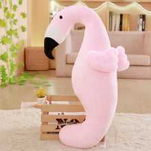 Load image into Gallery viewer, Get this cute pink flamingo plushie for your friends who need or will love them.