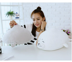 Sea World Animal Sea Lion Doll Seal Plush Toy Baby Sleeping Pillow Kids Stuffed Toys Gift for Girl 1pc 13-18.1in