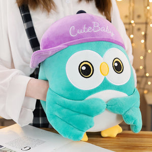 This cute tiffany blue owl plushie help keeps your hand warm in winter.