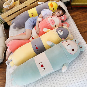 family of long pillows (bolsters) plushies