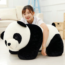 Load image into Gallery viewer, This cute giant kneeling panda plushie are safe for babies to use.