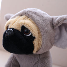 Load image into Gallery viewer, cute pug dog in elephant plushie