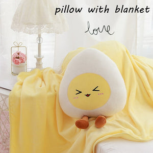 Cute Egg Plushie with Blanket