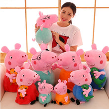 Load image into Gallery viewer, 20/30//50/60cm Peppa pig George Family Plush Toy Stuffed Doll Party Decorations Peppa pig Ornament Keychain Kids Christmas Gifts