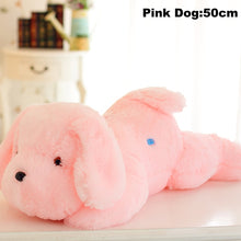 Load image into Gallery viewer, How I wish my parents got me this cute glowing pastel pink dog plushie when I was a kid!