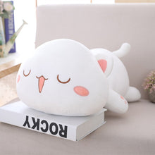 Load image into Gallery viewer, white cute lying cat plushie