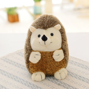 smiley cute hedgehog plushie standing