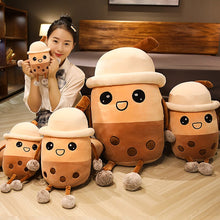 Load image into Gallery viewer, cute bubble milk tea plush toy with different sizes