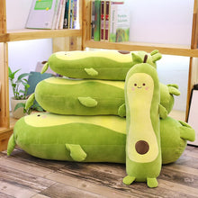 Load image into Gallery viewer, avocado long pillow plushies