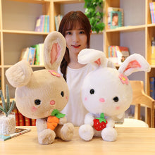 Load image into Gallery viewer, We do have cute bunny plushie in white with strawberry too.