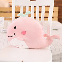 Load image into Gallery viewer, Squishy Cartoon Animals Plush Round Ball Shaped Hand Warmer Warm Holes Stuffed Animal Doll Penguin Whale Dino Pig Toy Gift