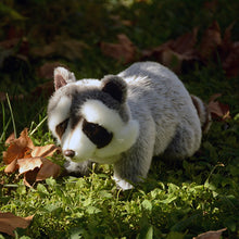 Load image into Gallery viewer, cute raccoon grey plushie to place it in your garden